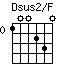Dsus2/F