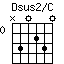 Dsus2/C
